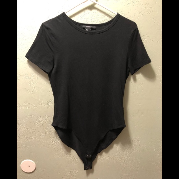 Forever 21 Size Large Black bodysuit